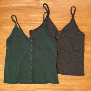TWO American Eagle tank tops, size L